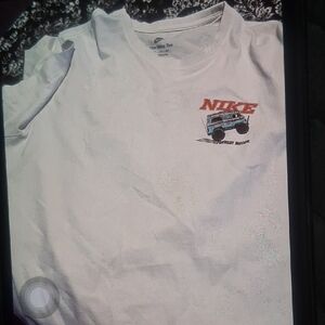 Nike Kids White T-Shirt with Red Graphic